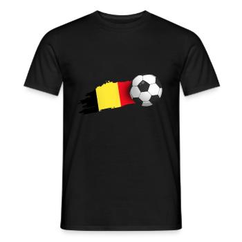 Belgien-fußball-geschenk - Männer T-Shirt - Schwarz - Vorne - AI Model Male 178 light (178cm)