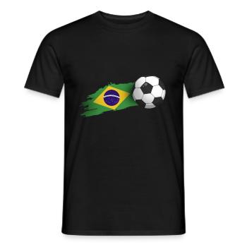Cadeau de football au Brésil - T-shirt homme - noir - Devant - AI Model Male 178 light (178cm)