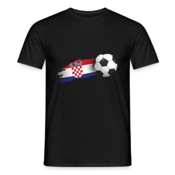Kroatien-fußball-geschenk - Männer T-Shirt - Schwarz - Vorne - AI Model Male 178 light (178cm)
