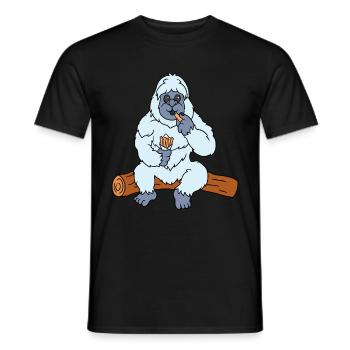 Churro Gift Mexico Food - Men's T-Shirt - black - Front - AI Model Male 178 light (178cm)