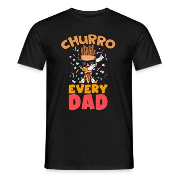 Churro Gift Mexico Food - Men's T-Shirt - black - Front - AI Model Male 178 light (178cm)