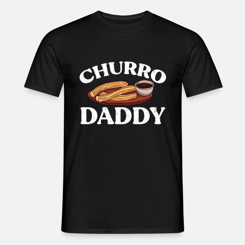 Churro Geschenk Mexico Essen - Männer T-Shirt - Schwarz