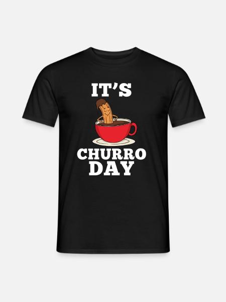 Churro Gift Mexico Food - Men's T-Shirt - black