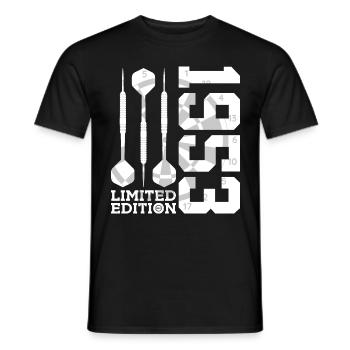 LIMITED EDITION 1953 DARTS 73. GEBURTSTAG - Männer T-Shirt - Schwarz - Vorne - AI Model Male 178 light (178cm)