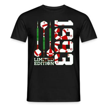 33. GEBURTSTAG DARTS LIMITED EDITION 1993 - Männer T-Shirt - Schwarz - Vorne - AI Model Male 178 light (178cm)