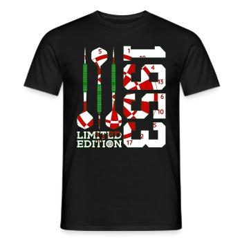 73. GEBURTSTAG DARTS LIMITED EDITION 1953 - Männer T-Shirt - Schwarz - Vorne - AI Model Male 178 light (178cm)
