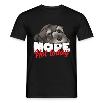 Zwergschnauzer - Männer T-Shirt - Schwarz - Vorne - AI Model Male 178 light (178cm)
