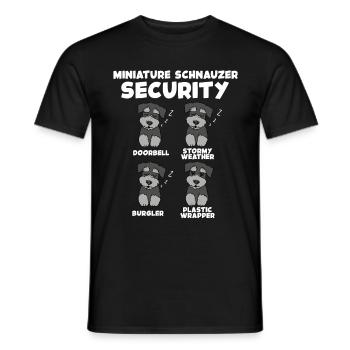 Zwergschnauzer - Männer T-Shirt - Schwarz - Vorne - AI Model Male 178 light (178cm)