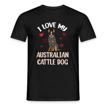 Bouvier australien - T-shirt homme - noir - Devant - AI Model Male 178 light (178cm)