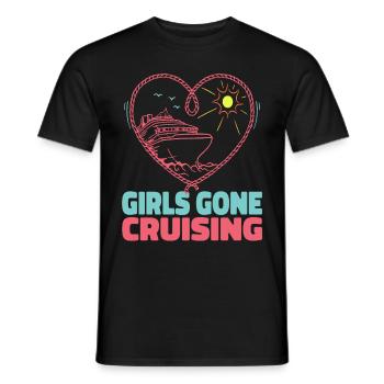 Girls Gone Cruising 2023 Design for Adventure et - T-shirt homme - noir - Devant - AI Model Male 178 light (178cm)