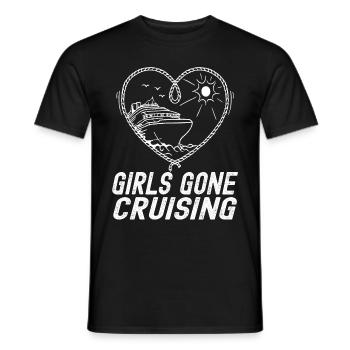 Girls Gone Cruising 2023 Fun Cruise Party Design - Men's T-Shirt - black - Front - AI Model Male 178 light (178cm)