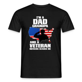 Vétéran du Vietnam - T-shirt homme - noir - Devant - AI Model Male 178 light (178cm)