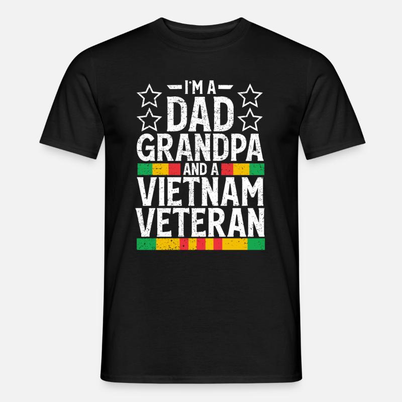 Vietnam Veteran - Männer T-Shirt - Schwarz