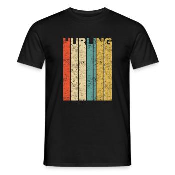 Hurling Irish Sport Team Gaelic Football Vintage - Männer T-Shirt - Schwarz - Vorne - AI Model Male 178 light (178cm)