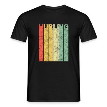 Gaélique Football Rétro Vintage Hurling Irlande - T-shirt homme - noir - Devant - AI Model Male 178 light (178cm)