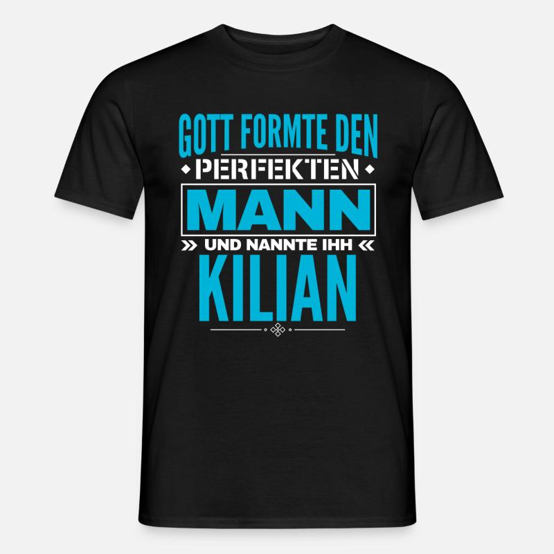 Kilian Name Design - Männer T-Shirt - Schwarz