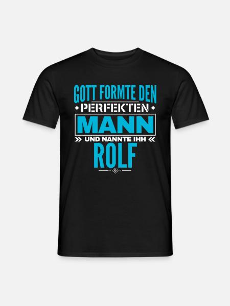 Rolf Name Design - Männer T-Shirt - Schwarz