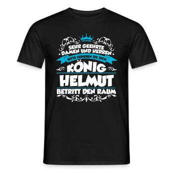 Helmut Name Design - Männer T-Shirt - Schwarz - Vorne - AI Model Male 178 light (178cm)
