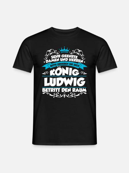 Ludwig Name Design - Männer T-Shirt - Schwarz