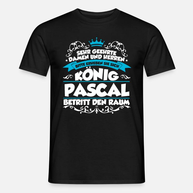 Pascal Name Design - Männer T-Shirt - Schwarz