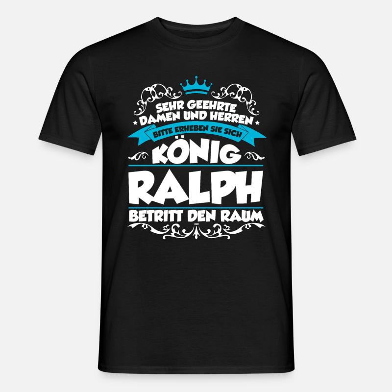 Ralph Name Design - Männer T-Shirt - Schwarz