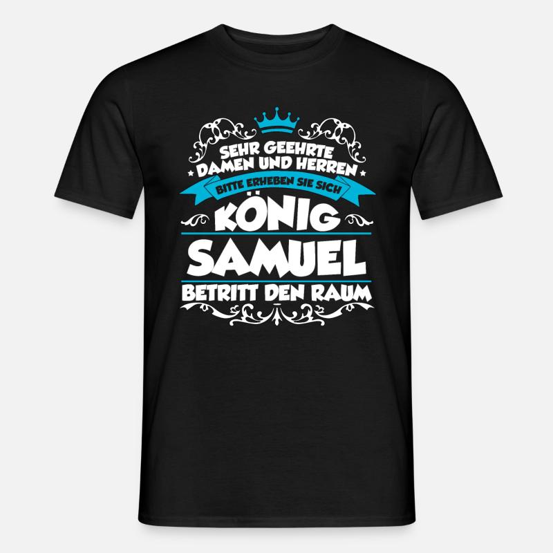 Samuel Name Design - Männer T-Shirt - Schwarz