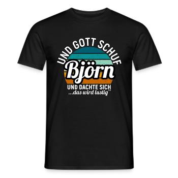 Boris - Männer T-Shirt - Schwarz - Vorne - AI Model Male 178 light (178cm)