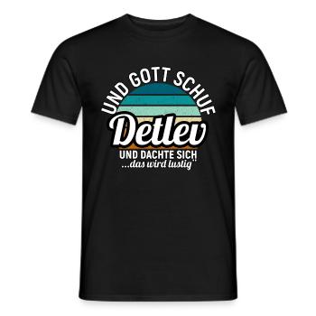 Dierk - Männer T-Shirt - Schwarz - Vorne - AI Model Male 178 light (178cm)