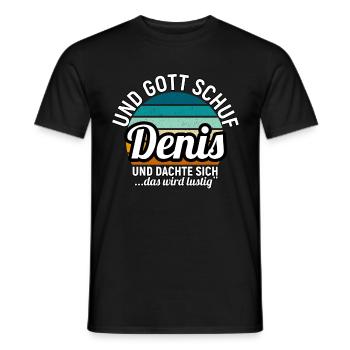 Detlef - Männer T-Shirt - Schwarz - Vorne - AI Model Male 178 light (178cm)