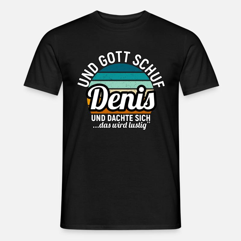 Detlef - Männer T-Shirt - Schwarz