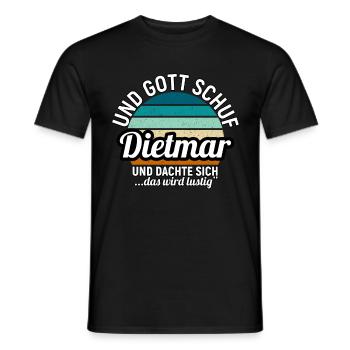 Dirk - Männer T-Shirt - Schwarz - Vorne - AI Model Male 178 light (178cm)