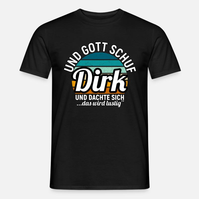 Dominik - Männer T-Shirt - Schwarz