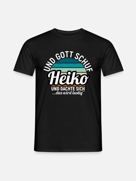 Heiko - Männer T-Shirt - Schwarz