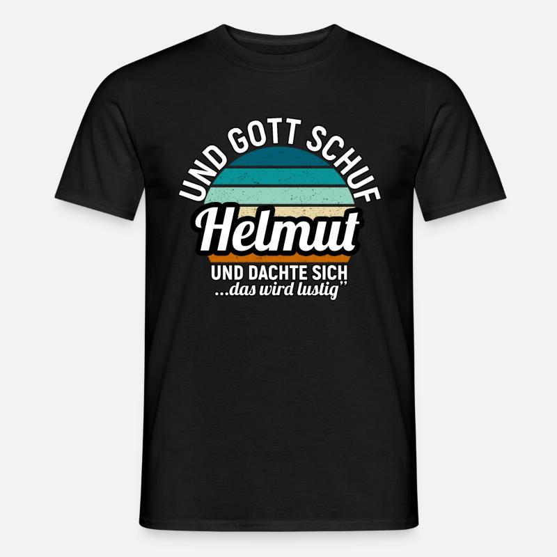 Helmut - Männer T-Shirt - Schwarz