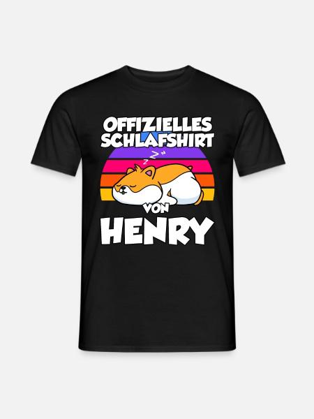 Henry's Official Sleep Shirt - Men's T-Shirt - black