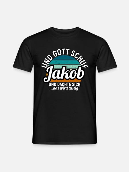 Jakob - Männer T-Shirt - Schwarz