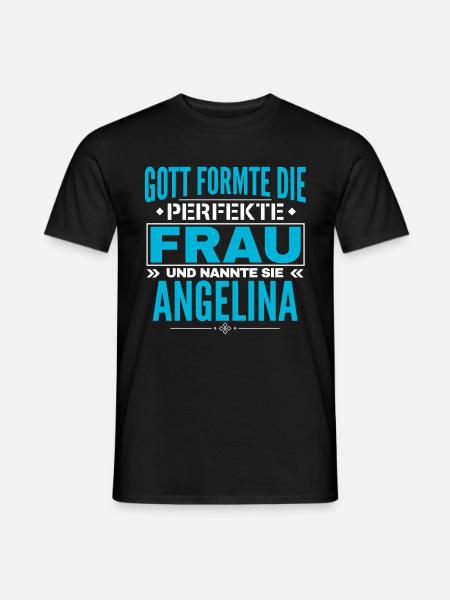 Conception du nom d’Angelina - T-shirt homme - noir