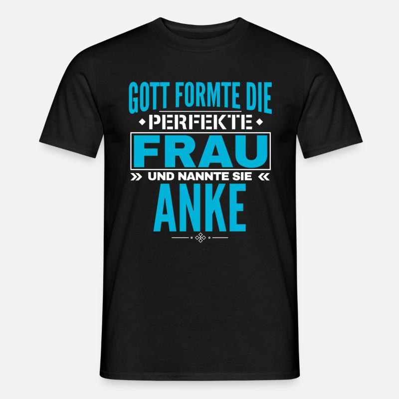 Anke Name Design - Männer T-Shirt - Schwarz