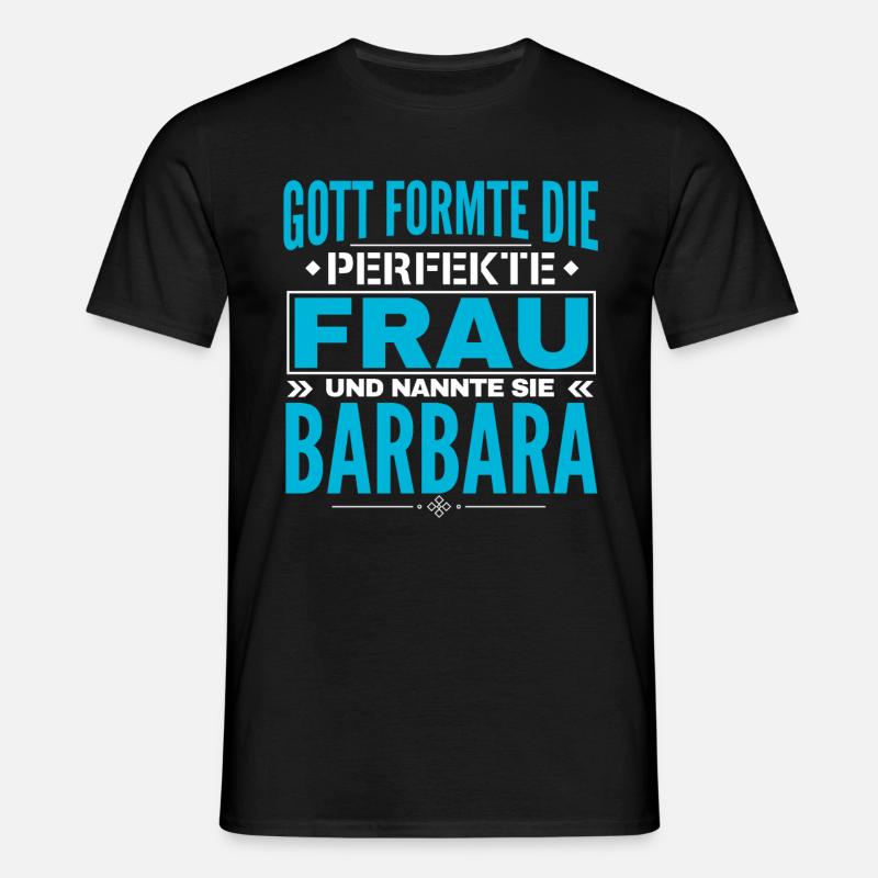 Conception du nom de Barbara - T-shirt Homme - noir