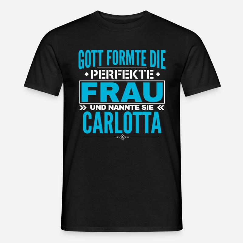 Carlotta Name Design - Männer T-Shirt - Schwarz