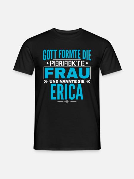 Conception du nom d’Erica - T-shirt homme - noir