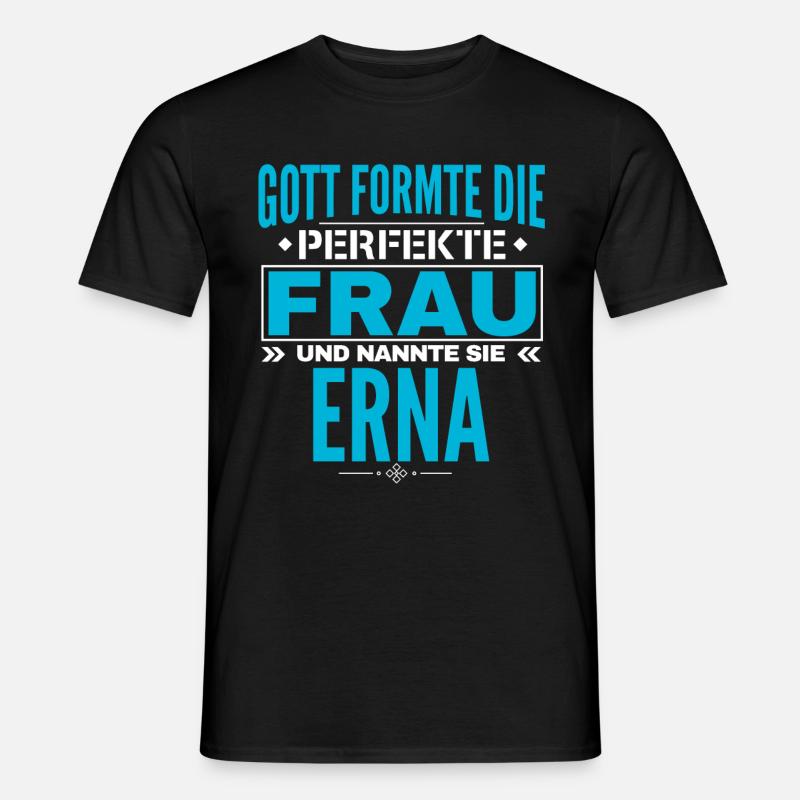Conception du nom d’Erna - T-shirt homme - noir