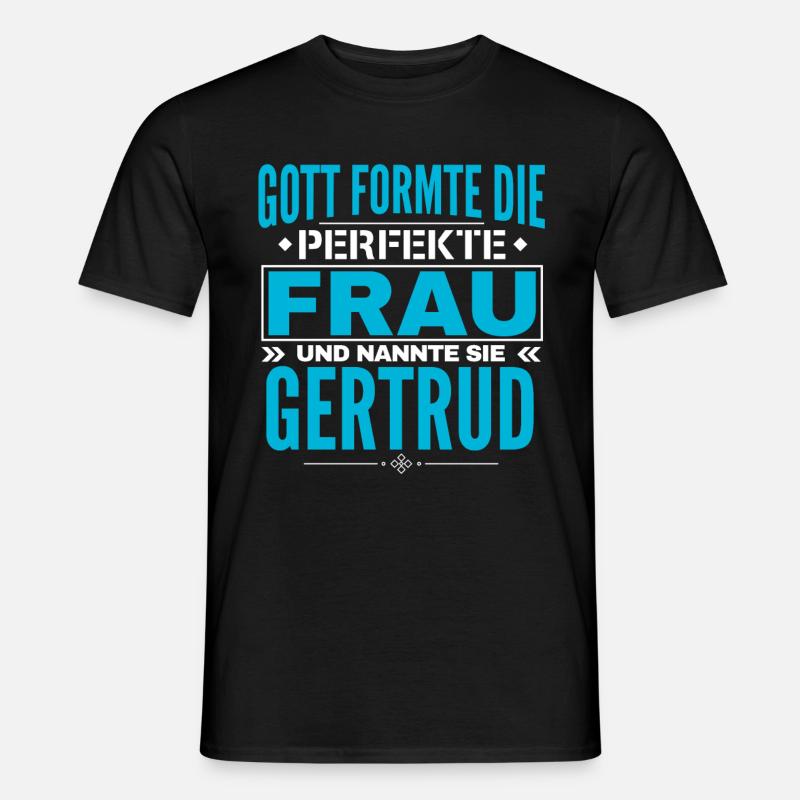 Conception du nom de Gertrud - T-shirt homme - noir