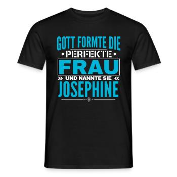 Josephine Name Design - Men's T-Shirt - black - Front - AI Model Male 178 light (178cm)