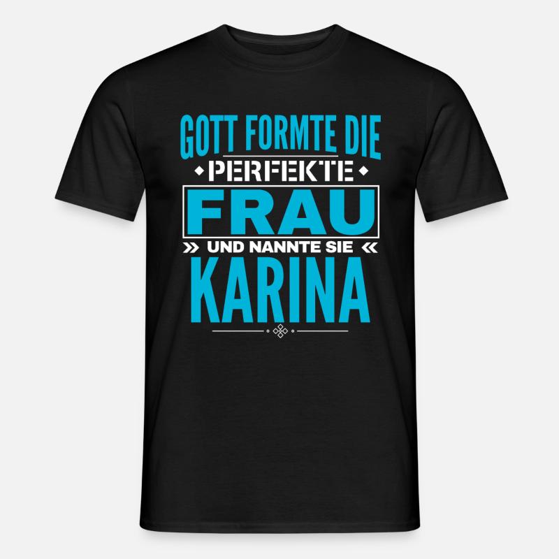 Conception du nom de Karina - T-shirt homme - noir