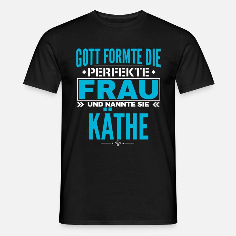 Käthe Name Design - Männer T-Shirt - Schwarz