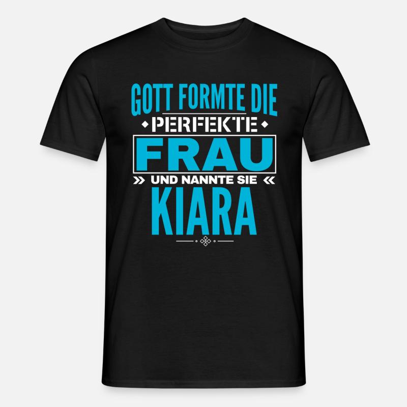 Kiara Name Design - Männer T-Shirt - Schwarz