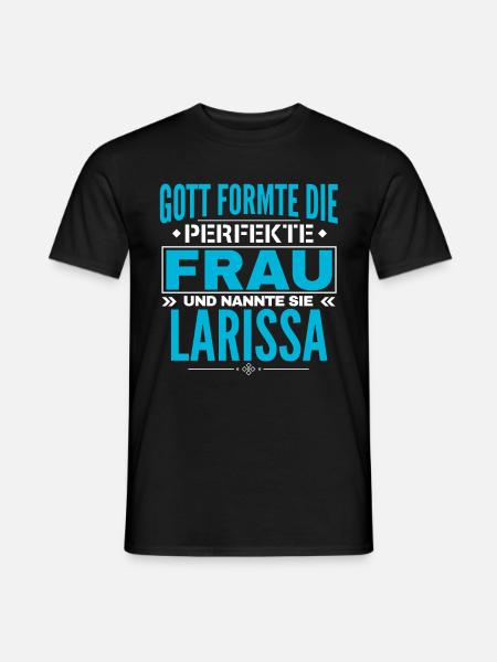 Larissa Name Design - Men's T-Shirt - black