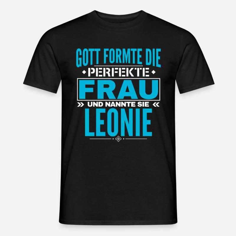 Leonie Name Design - Männer T-Shirt - Schwarz
