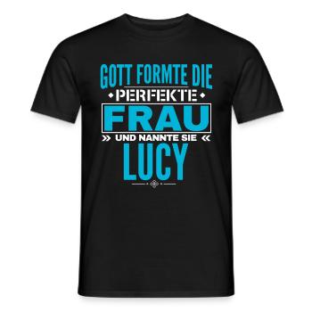 Conception du nom de Lucy - T-shirt homme - noir - Devant - AI Model Male 178 light (178cm)